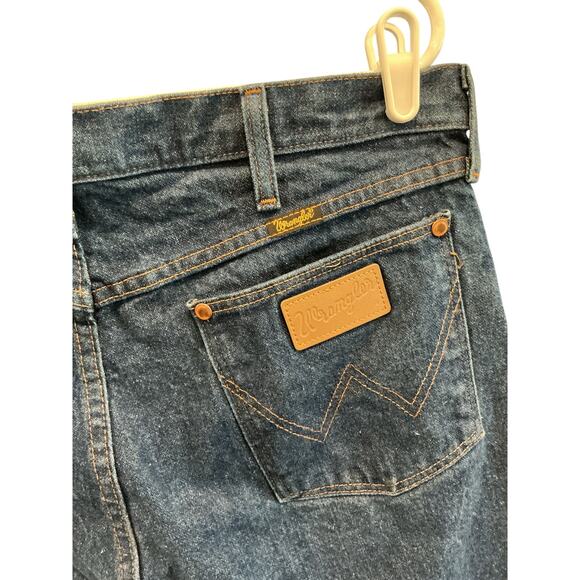 Vintage Wrangler Mens Straight Leg Blue Jeans 38 x 36 Western Farm Rodeo Outdoor - Picture 7 of 7